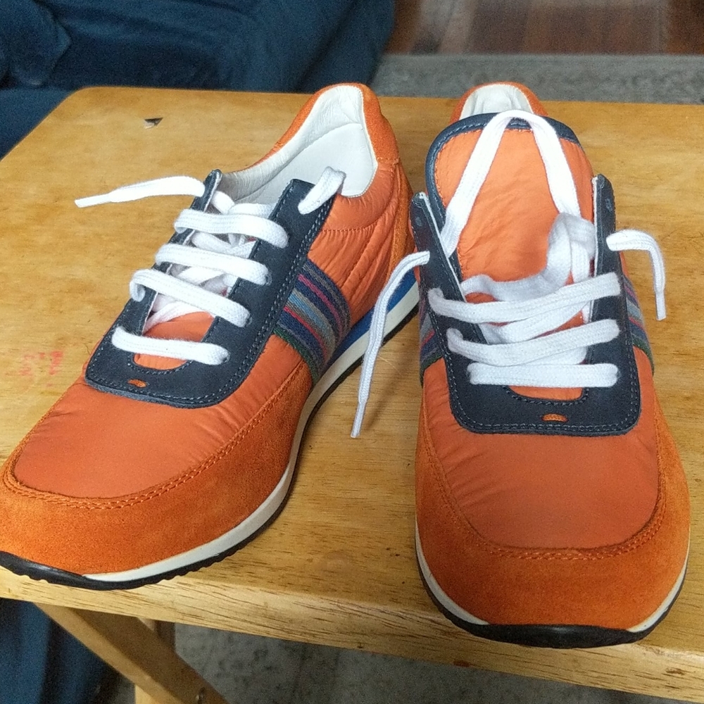 Paul Smith Jr. Junior Orange Suede Trainers